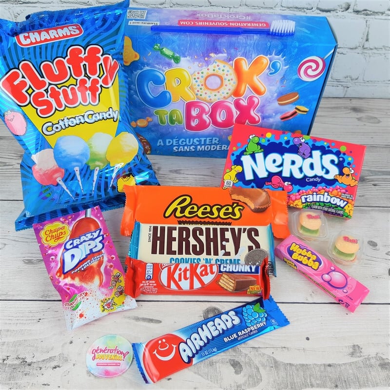 Une box de bonbons remplie de friandises et chocolats américains !