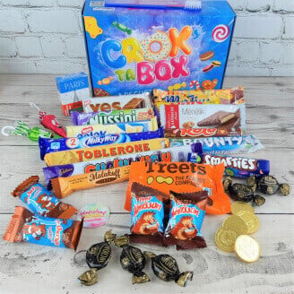 Boîte de chocolats rétro des années 80 - Crok' Ta Box