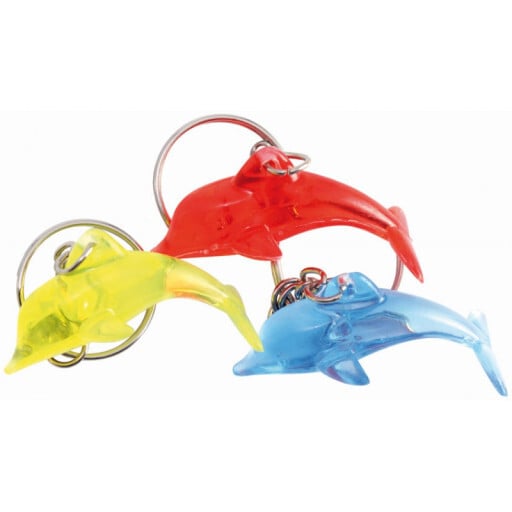 Porte-clés dauphin en plastique