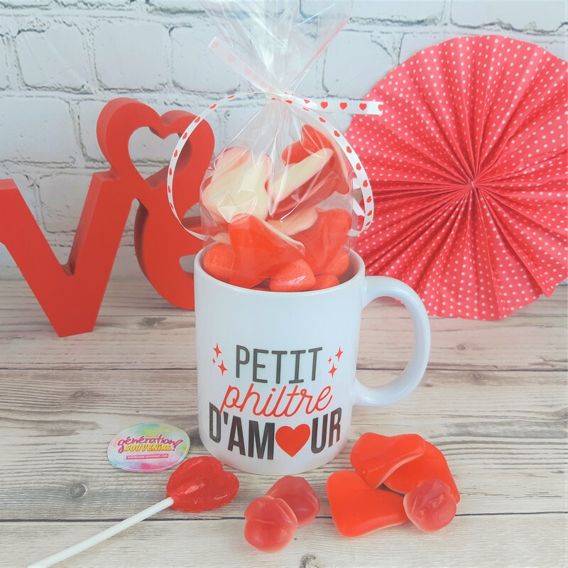 Mug gourmand - Petit philtre d'amour - Cadeau St Valentin
