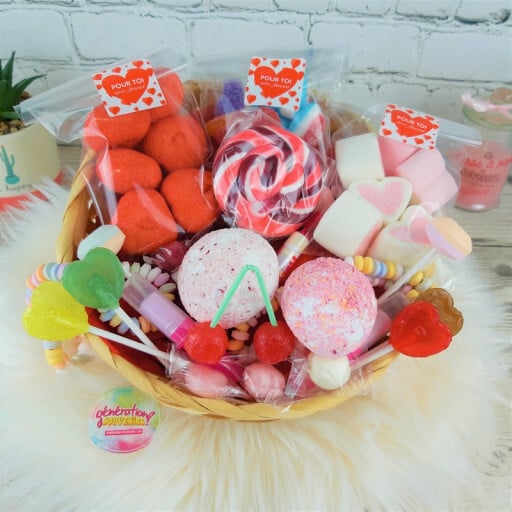 Panier de Bonbons St Valentin