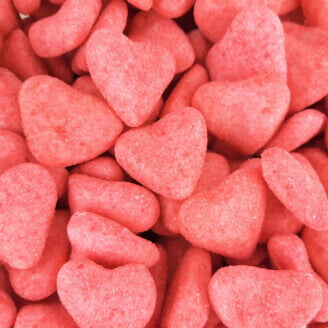 Bonbon coeur sucré rouge - 150g
