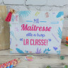 Pochette Maîtresse - cadeau école