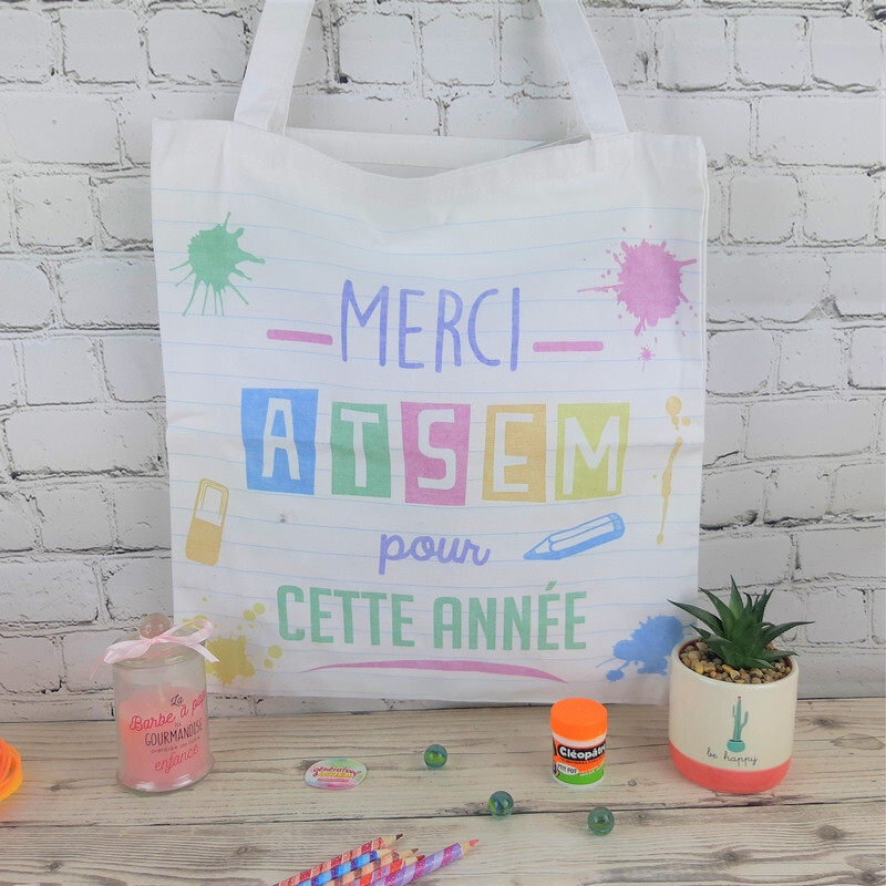 Tote Bag Merci ATSEM - Cadeau ATSEM