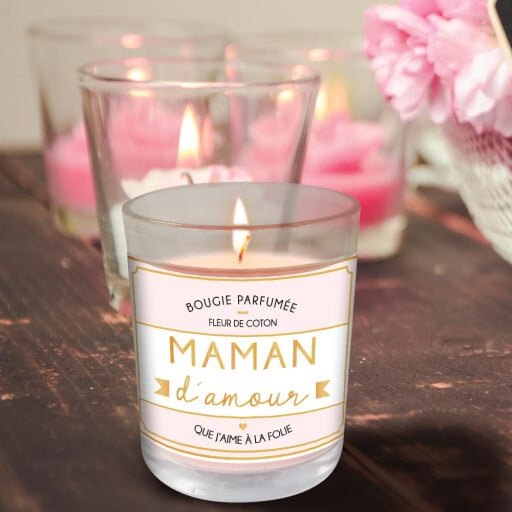Bougie parfumée - Maman d'amour - Cadeau maman