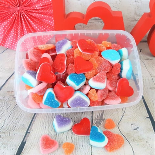 Lunch Box de bonbon coeurs - Candy Mix Je t'aime