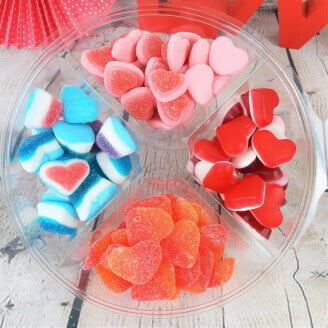 Plateau de bonbons coeurs - Candy Mix Love