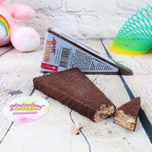 Gaufrette Ménélik au chocolat - Gâteau triangle de la cantine