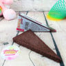 Gaufrette Ménélik au chocolat - Gâteau triangle de la cantine