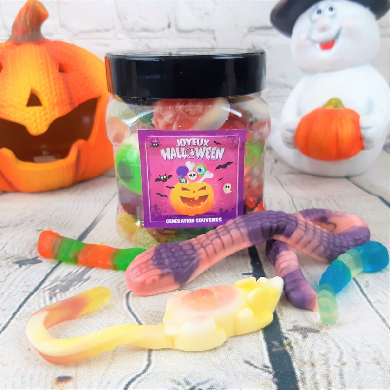 Petit bocal de l'horreur - Bonbons Halloween