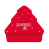 Boîte sapin remplie de friandises de Noël
