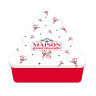 Boîte sapin remplie de friandises de Noël