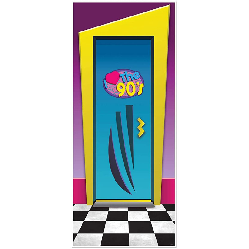 Décoration murale de porte années 90 - I love the 90's