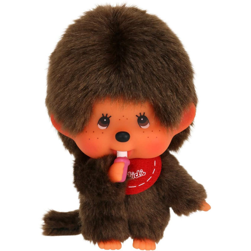 Peluche Kiki Monchhichi Maman et son bébé