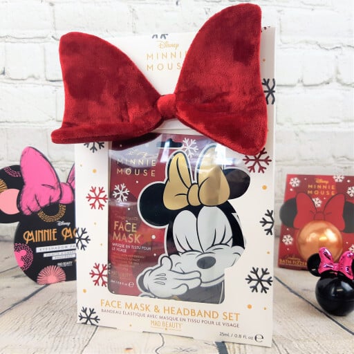 Bandeau élastique avec masque en tissu pour le visage Minnie - Disney