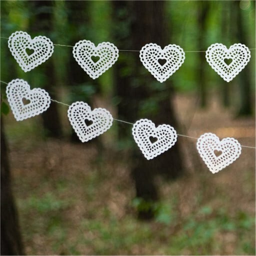 Guirlande Cœur - Décoration mariage