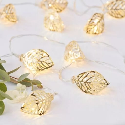 Guirlande lumineuse feuilles - Décoration mariage