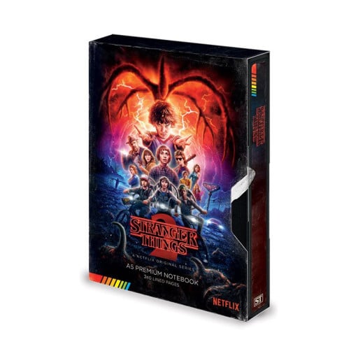 Carnet de notes Stranger Things 2 - Style VHS rétro