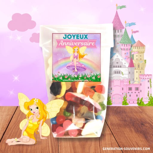 Sachet de bonbons anniversaire Haribo - Fée - 150g