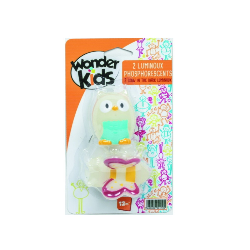 Luminoux - Figurines Phosphorescentes Pour Enfants, Brillent Dans Le Noir - 2 Personnages - Jeu Lumineux Kim'Play