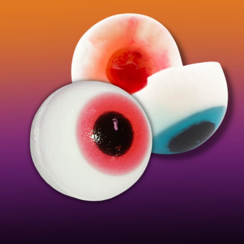 Oeil Glotzer, bonbon oeil Halloween (Boîtes de 60 pièces)