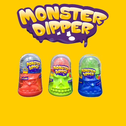 Sucette cerveau Halloween avec poudre - Monster Dipper