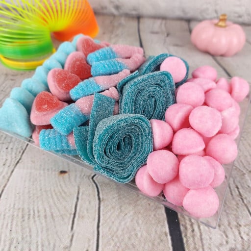 Plateau de bonbons rose et bleu - Candy Board - 2 personnes