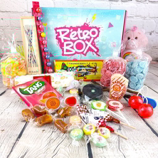 Boîte à souvenirs des années 60 et 70 - Coffret cadeau