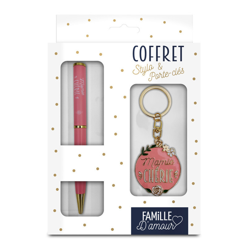 Coffret Cadeau Super Papy - Stylo Et Porte-clés Personnalisés - 13