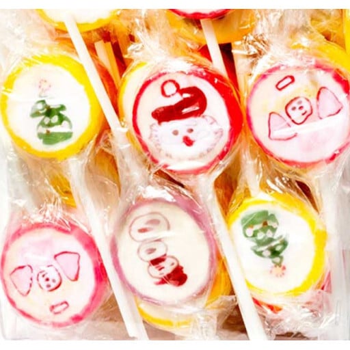 Sucette Rock Lollie de Noël - Lot de 5