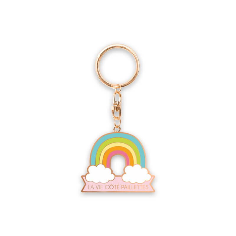 Porte-clés Arc-en-ciel 7 Chakras Avec Arbre De Vie - Cristaux Naturels - Alliage Durable - Cadeau Spiritualité