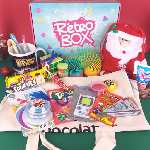 Rétro Box de Noel - Bonbons et jouets vintage des années 80 et 90