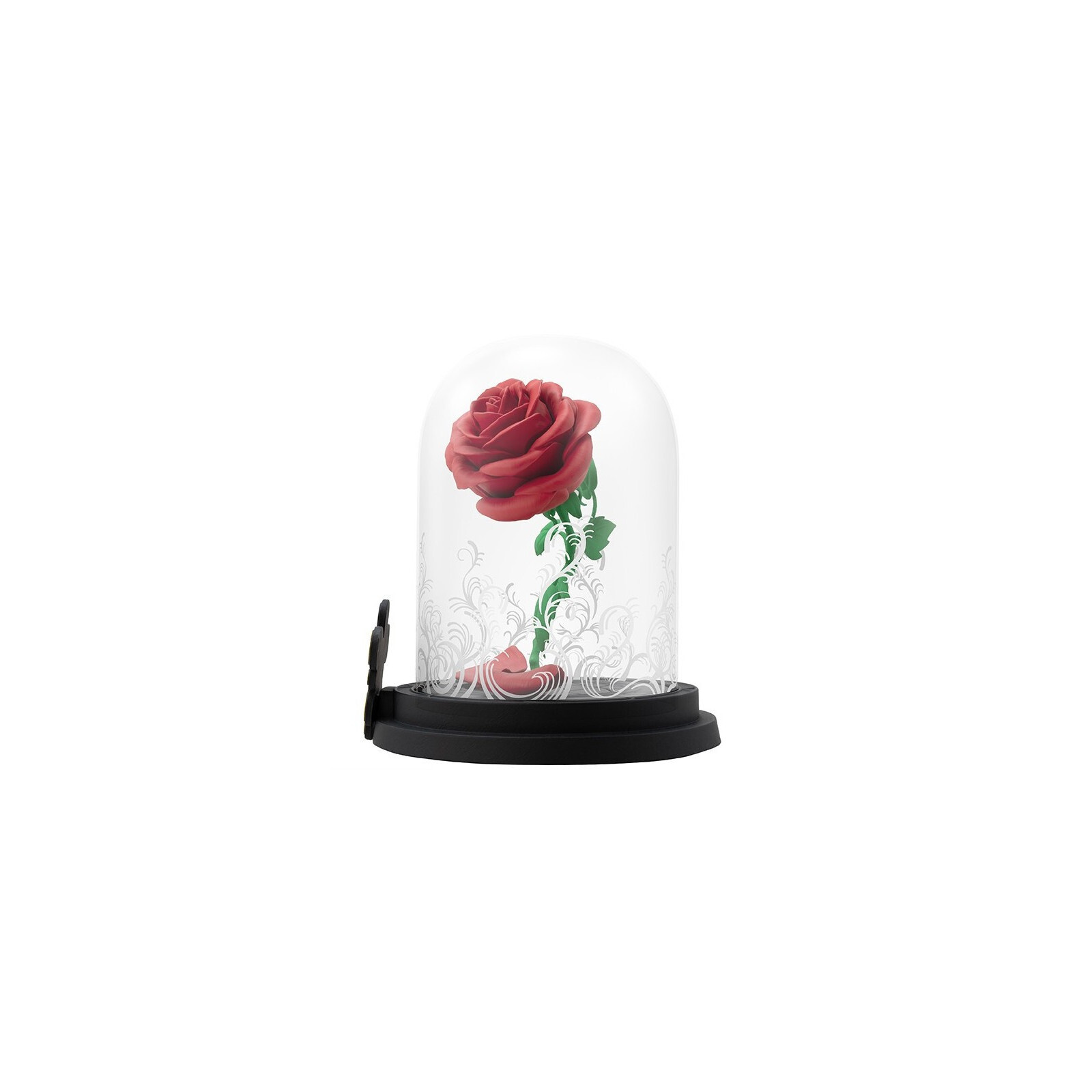 Vesaneae Rose Enchantée La Belle Et La Bête Sous Cloche Verre Avec LED - Cadeau Romantique