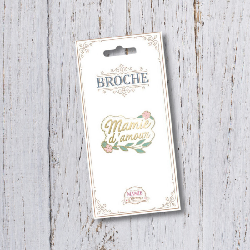Broche Mamie d'amour - Cadeau grand-mère
