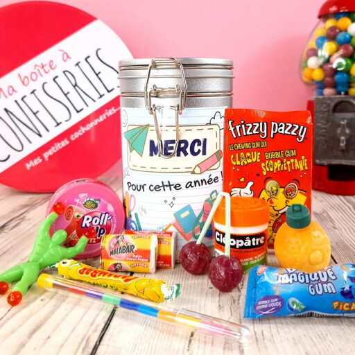 Boîte à bonbons - Merci pour cette année - Cadeau Maîtresse