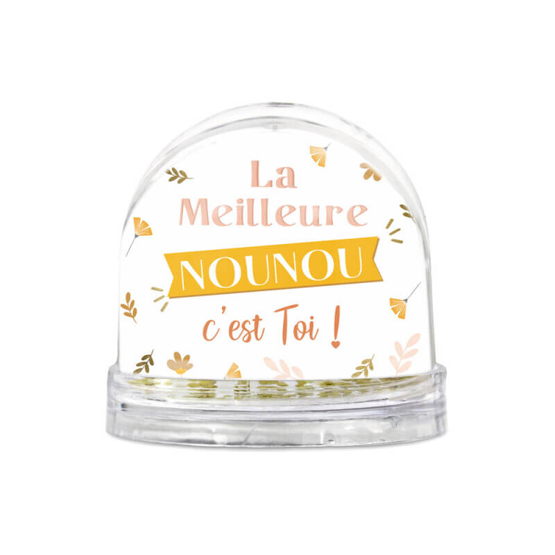 Boule à Neige Personnalisée Avec Photo Et Texte - Cadre Photo Cristal De Noël - Cadeau Unique Pour Homme/Femme, Noël, Anniversaire