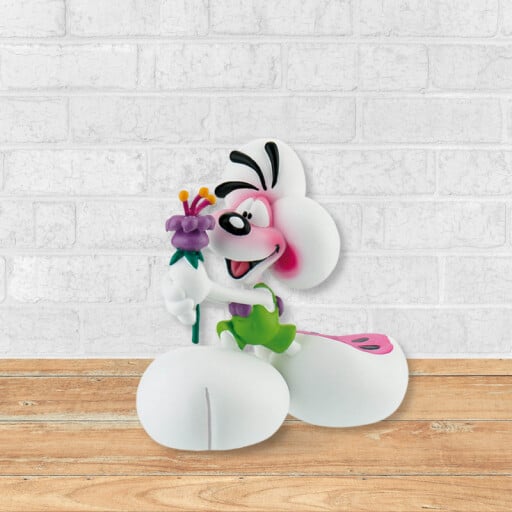 Figurine Diddl avec une fleur