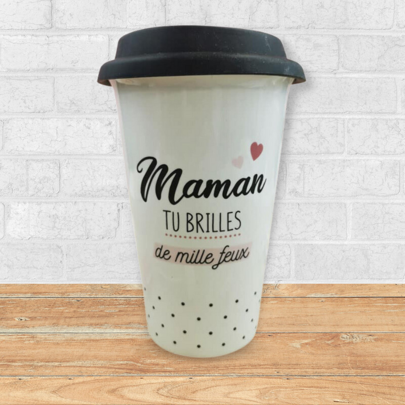 Mug de transport Maman - Cadeau femme