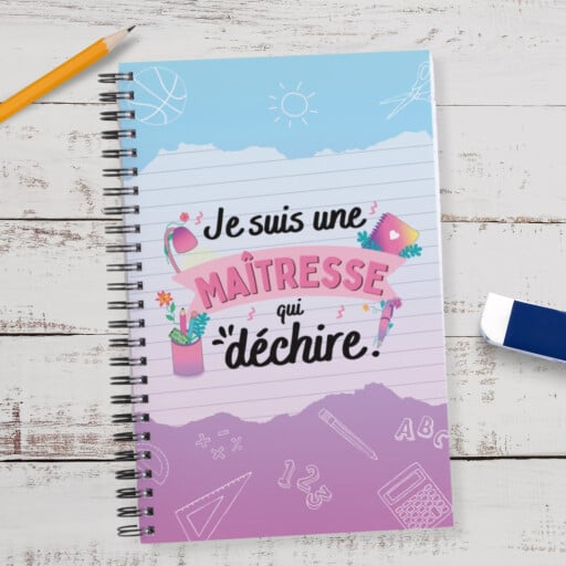 Carnet à spirale - Je suis une Maîtresse qui déchire