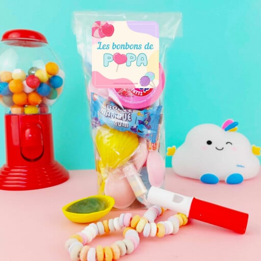Sachet bonbon années 80 et 90 - Les bonbons de Papa