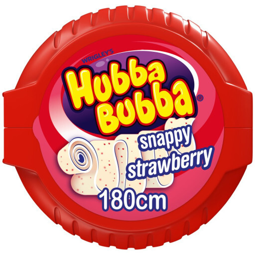 Chewing-gum en rouleau Hubba Bubba - Fraise