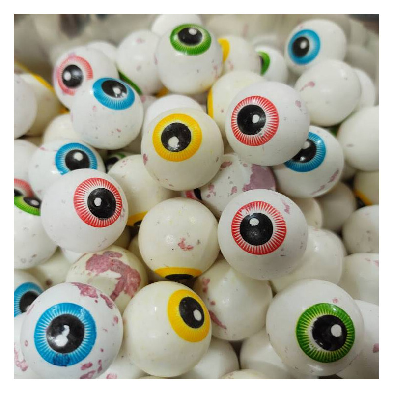 Chewing-gum oeil Halloween - Terror Eyes Gum - Lot de 12 yeux