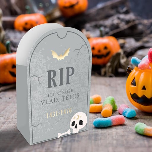 Sac bonbons Halloween - Pierre tombale - Lot de 6