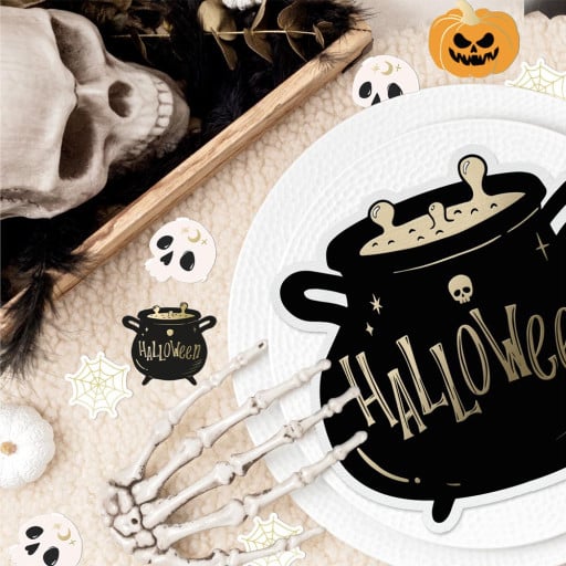 Serviette Halloween - Chaudron - Lot de 10