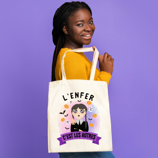 Tote bag Halloween - L'enfer c'est les autres