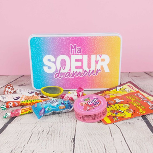 Boîte de bonbons rétro - Ma Soeur d'amour