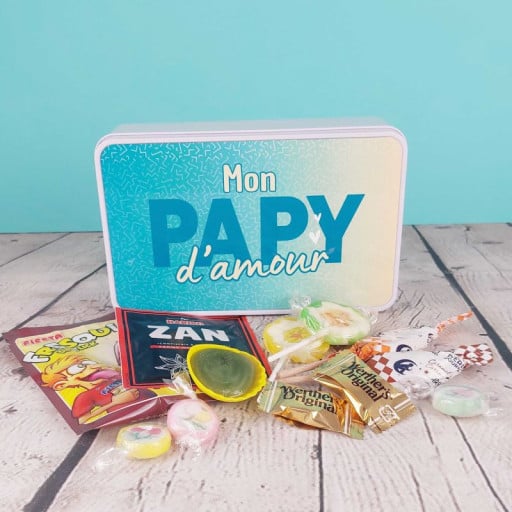 Boîte de bonbons rétro - Mon Papy d'amour