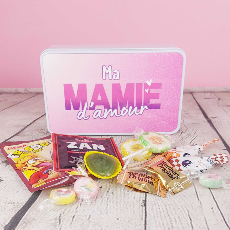 Boîte de bonbons rétro - Ma Mamie d'amour