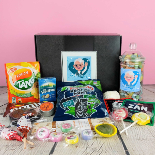 Coffret de bonbons rétro pour Papy - Cadeau grand-père