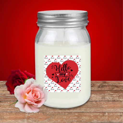 Bougie jar parfumée - Hello My Love